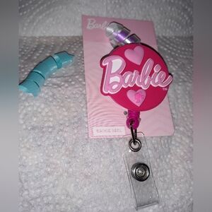BARBIE ID Badge Holder And Clip NEW NWT
